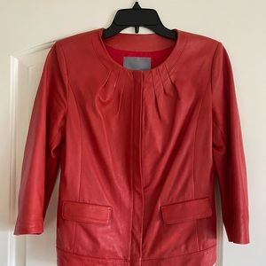 Classiques Entier Coral LambskinLeather Jacket